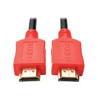 Eaton Tripp Lite Series High-Speed HDMI Cable, Digital Video with Audio, UHD 4K (M/M), Red, 10 ft. (3.05 m) - HDMI cable