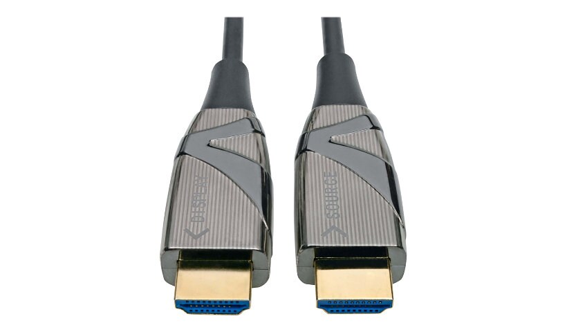 Eaton Tripp Lite Series 4K HDMI Fiber Active Optical Cable (AOC) - 4K 60 Hz, HDR, 4:4:4 (M/M), 50 m - HDMI cable - 50 m