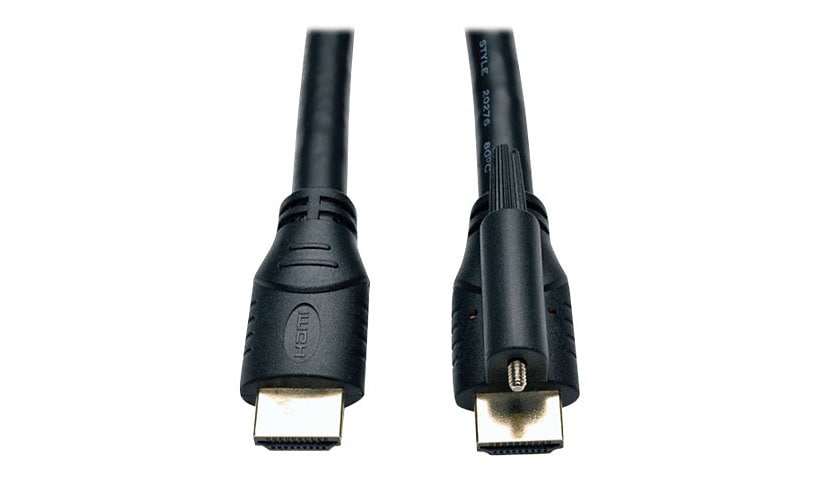 Eaton Tripp Lite Series High Speed HDMI Cable with Ethernet and Locking Connector, UHD 4K, 24AWG (M/M), 6 ft. (1.83 m) -