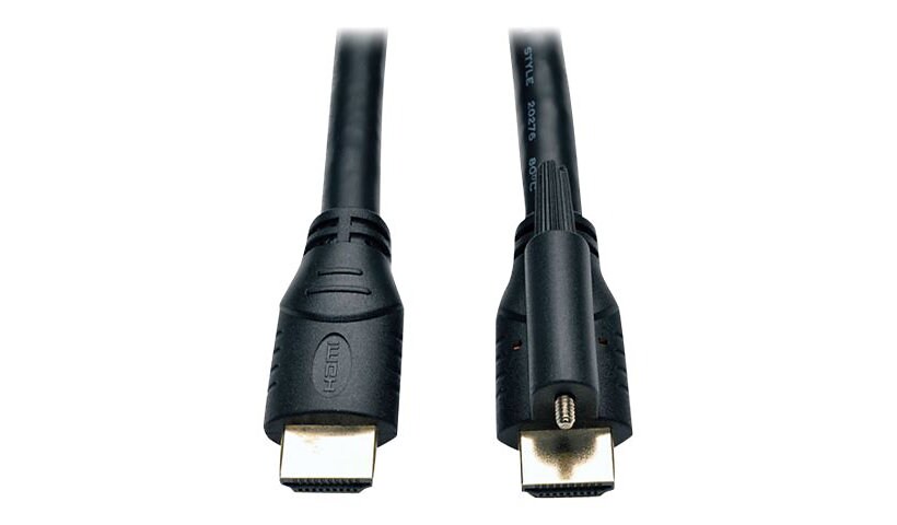 Tripp Lite High Speed HDMI Cable Ethernet Locking Ultra HD 4K x 2K M/M 15ft