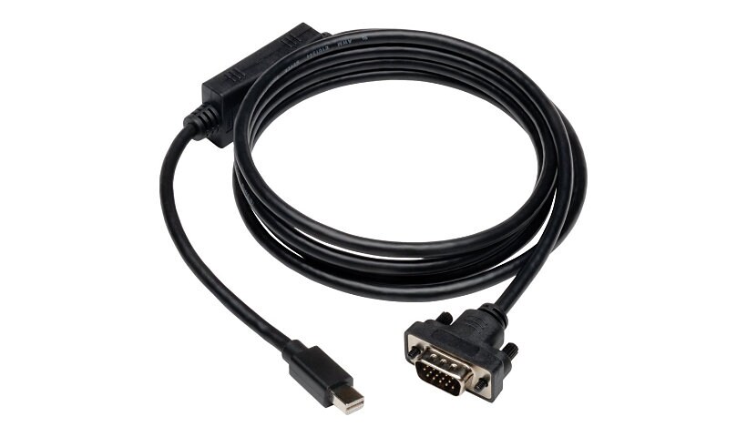 Tripp Lite Mini DisplayPort to VGA Active Adapter M/M 1920 x 1200 1080p 10'