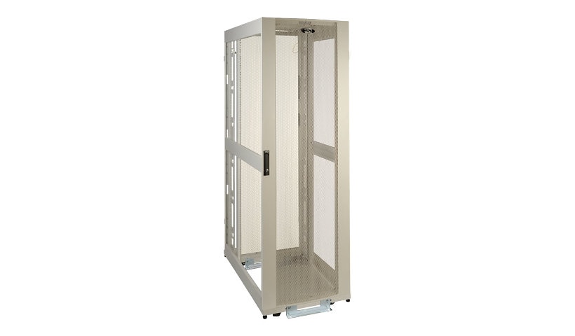 Tripp Lite 42U Rack Enclosure Server Cabinet White w/ Doors & No Sides