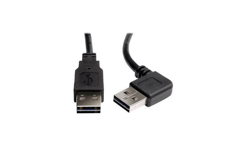 Eaton Tripp Lite Series Universal Reversible USB 2.0 Cable (Right/Left-Angle Reversible A to Reversible A M/M), 6 ft.
