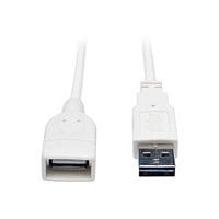 Eaton Tripp Lite Series Universal Reversible USB 2.0 Extension Cable (Reversible A to A M/F), White, 10 ft. (3.05 m) -