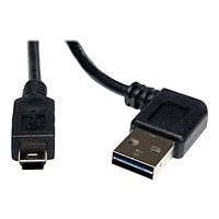 Eaton Tripp Lite Series Universal Reversible USB 2.0 Cable (Reversible Right/Left-Angle A to 5Pin Mini-B M/M), 6 ft.