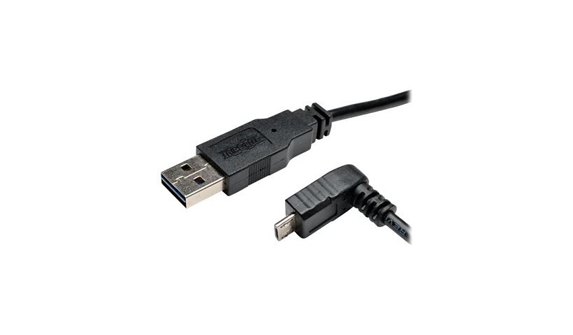Tripp Lite 3ft USB 2.0 Universal Reversible Cable A to Down 5Pin Micro B 3'