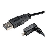 Tripp Lite 6ft USB 2.0 High Speed Cable Reversible A to Down Angle 5Pin Micro B M/M 6' - USB cable - Micro-USB Type B to