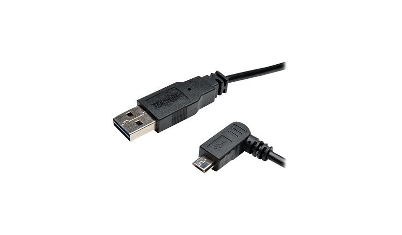 Tripp Lite 6ft USB 2.0 Universal Reversible Cable A to Left 5Pin Micro B