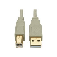 Eaton Tripp Lite Series USB 2.0 A to B Cable (M/M), Beige, 10 ft. (3.05 m) - USB cable - USB to USB Type B - 3.05 m