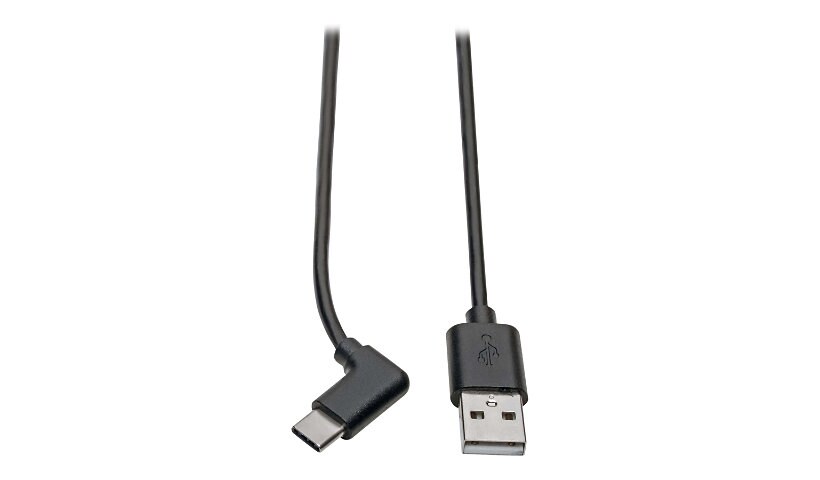 Eaton Tripp Lite Series USB-A to USB-C Cable, Right-Angle USB-C, USB 2.0, (M/M), 6 ft. (1.83 m) - USB-C cable - USB Type