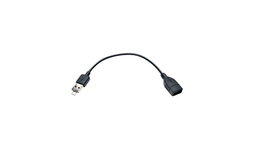 Eaton Tripp Lite Series USB 2.0 OTG Cable with 2-in-1 Connector - Combo A Male + Micro-B Male to A Female, 6-in. (15.24