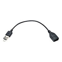 Eaton Tripp Lite Series USB 2.0 OTG Cable with 2-in-1 Connector - Combo A Male + Micro-B Male to A Female, 6-in. (15,24