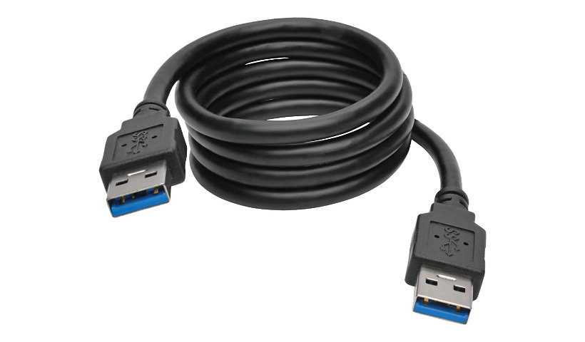 Eaton Tripp Lite Series USB 3.0 SuperSpeed A/A Cable (M/M), Black, 3 ft. (0.91 m) - USB cable - USB Type A to USB Type A