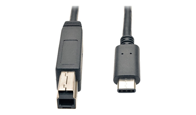 Eaton Tripp Lite Series USB-C to USB-B Cable (M/M) - USB 3,2, Gen 2 (10 Gbps), Thunderbolt 3 Compatible, 3 ft. (0,91 m)