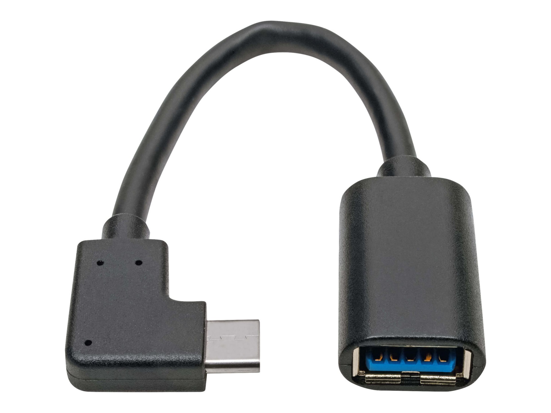Eaton Tripp Lite Series USB C to USB-A Cable Right Angle 3.1 5 Gbps USB Typ