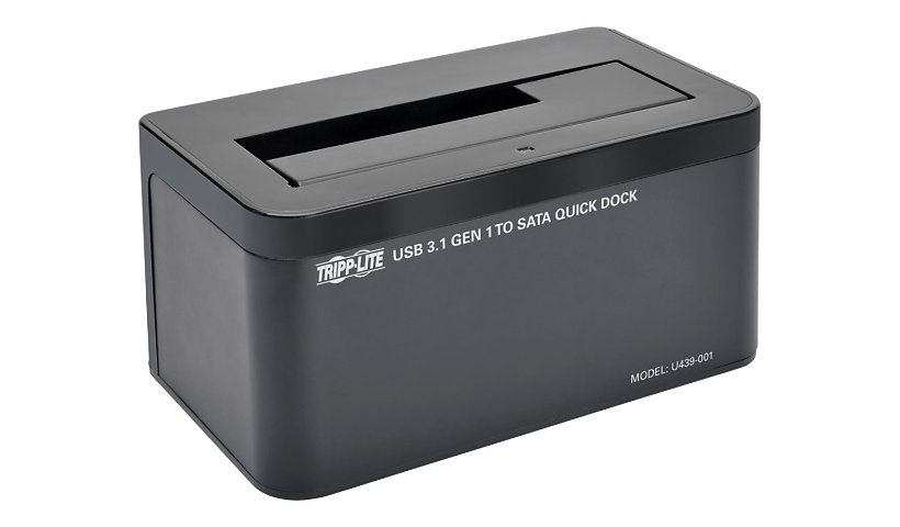 Tripp Lite USB-C to SATA Hard Drive Quick Dock for 2.5in and 3.5in HDD SSD - contrôleur de stockage - SATA 6Gb/s - USB 3.1