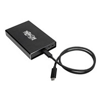 Tripp Lite USB 3.1 Gen 2 10Gbps SATA SSD/HDD USB-C Enclosure Adapter w/UASP
