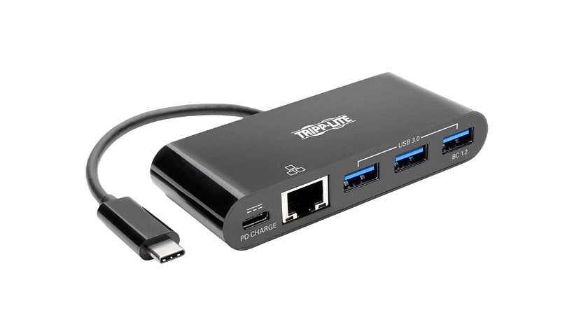 Tripp Lite USB C Docking Station w/ USB Hub, Ethernet Adapter & PD Charging