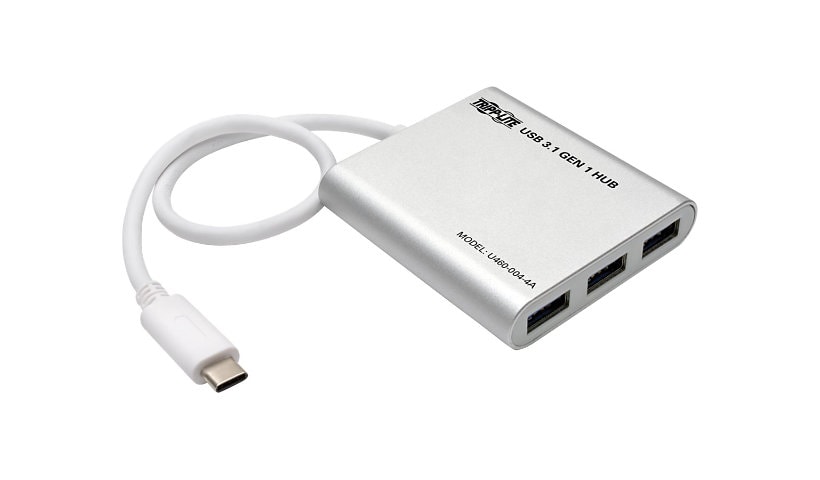 Tripp Lite 4-Port Portable USB 3.1 Gen 1 USB Type-C USB-C Hub - hub - 4 ports