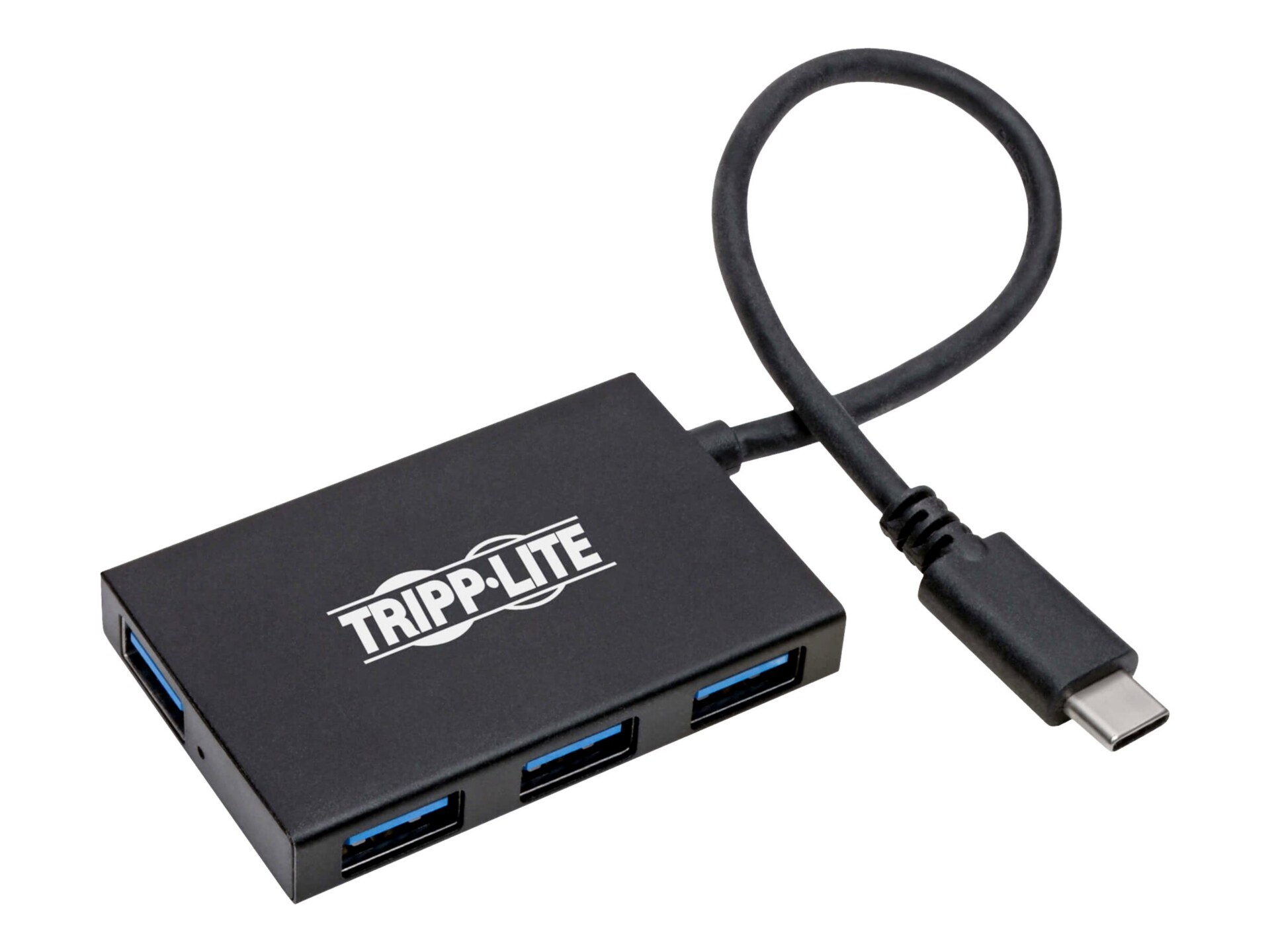 Tripp Lite USB C Hub 4-Port USB-A Compact USB 3.1 Gen 1 Portable Aluminum Housing Thunderbolt 3 Compatible 5 Gbps - hub
