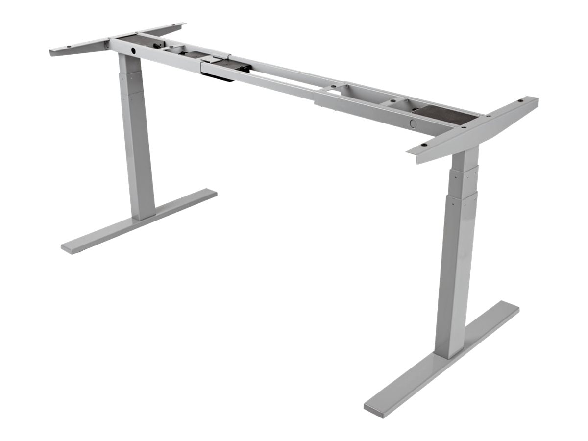 Tripp Lite Sit Stand Adjustable Electric Desk Base for Standing Desk Gray