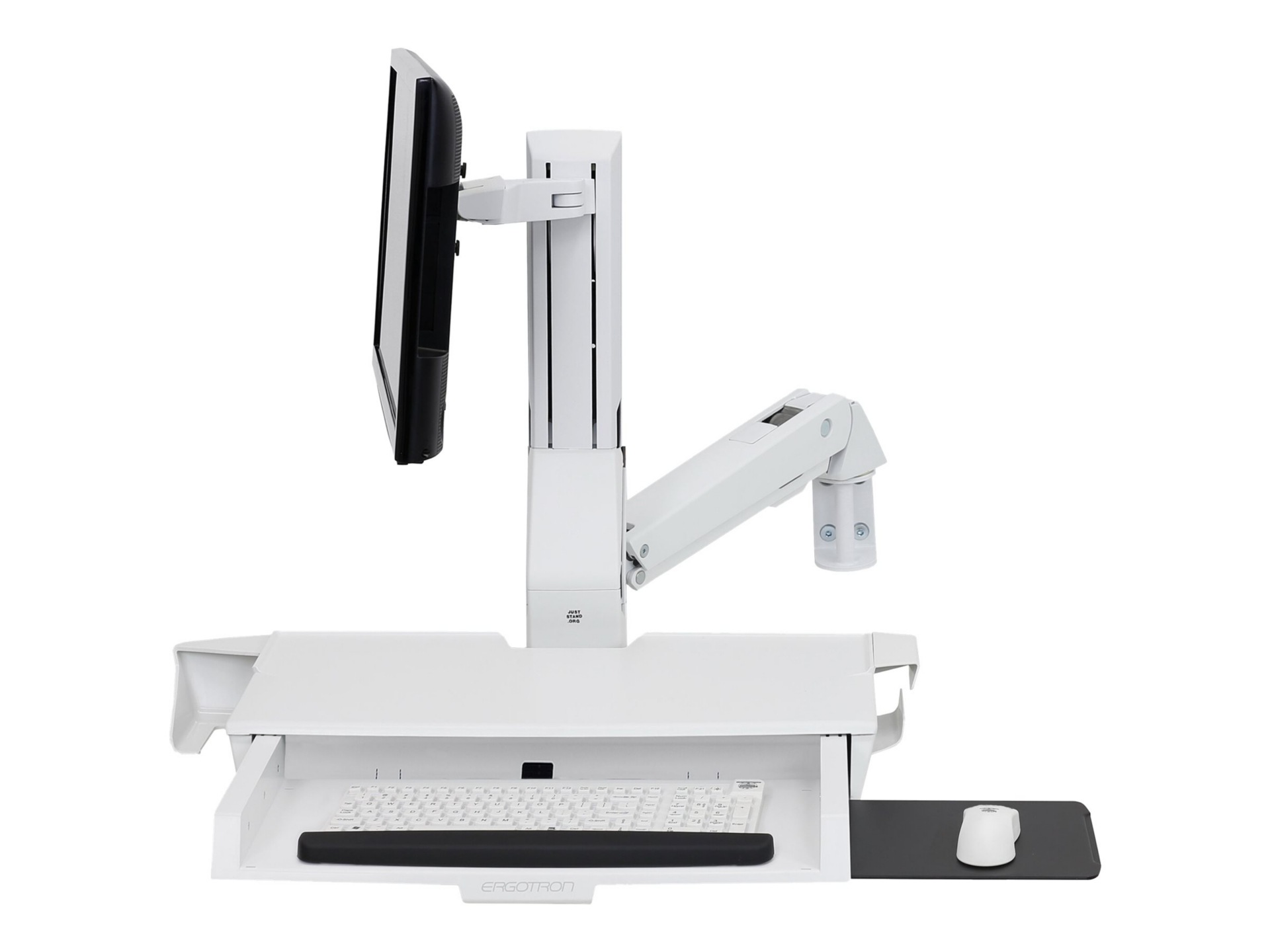 Ergotron StyleView Sit-Stand Combo Arm mounting kit - Patented Constant Force Technology - for LCD display / keyboard /