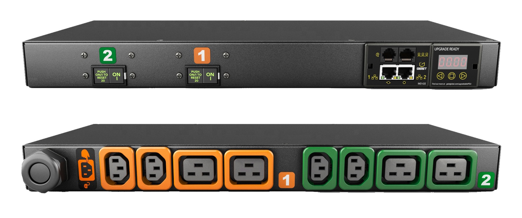 Geist Monitored Unit Level EC MN03E1R1-08P448-3TL6A0H10-S - power distribution unit - 4.9 kW - TAA Compliant