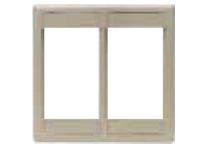 Hubbell IMF Plate Frame, Double-Gang, Office White