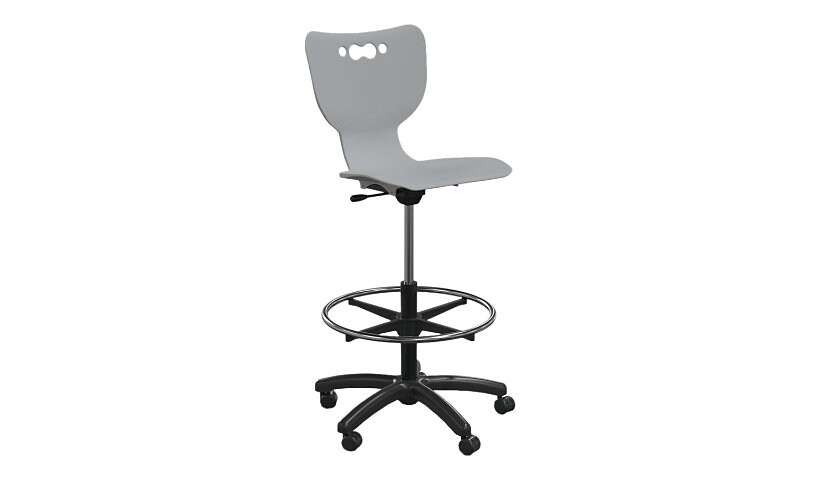 MooreCo Hierarchy 5-Star - stool - cool gray