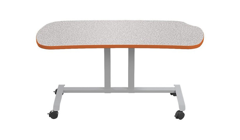 MooreCo Hierarchy Grow and Roll Table with Whiteboard Top - Bean