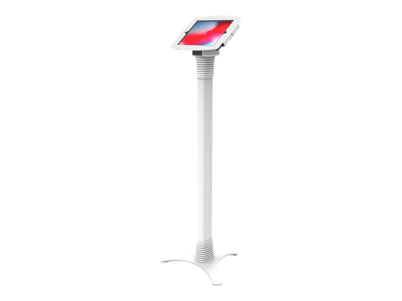 Compulocks iPad 10.2" Space Enclosure Portable Floor Stand kiosk - Anti-Theft - for tablet - white