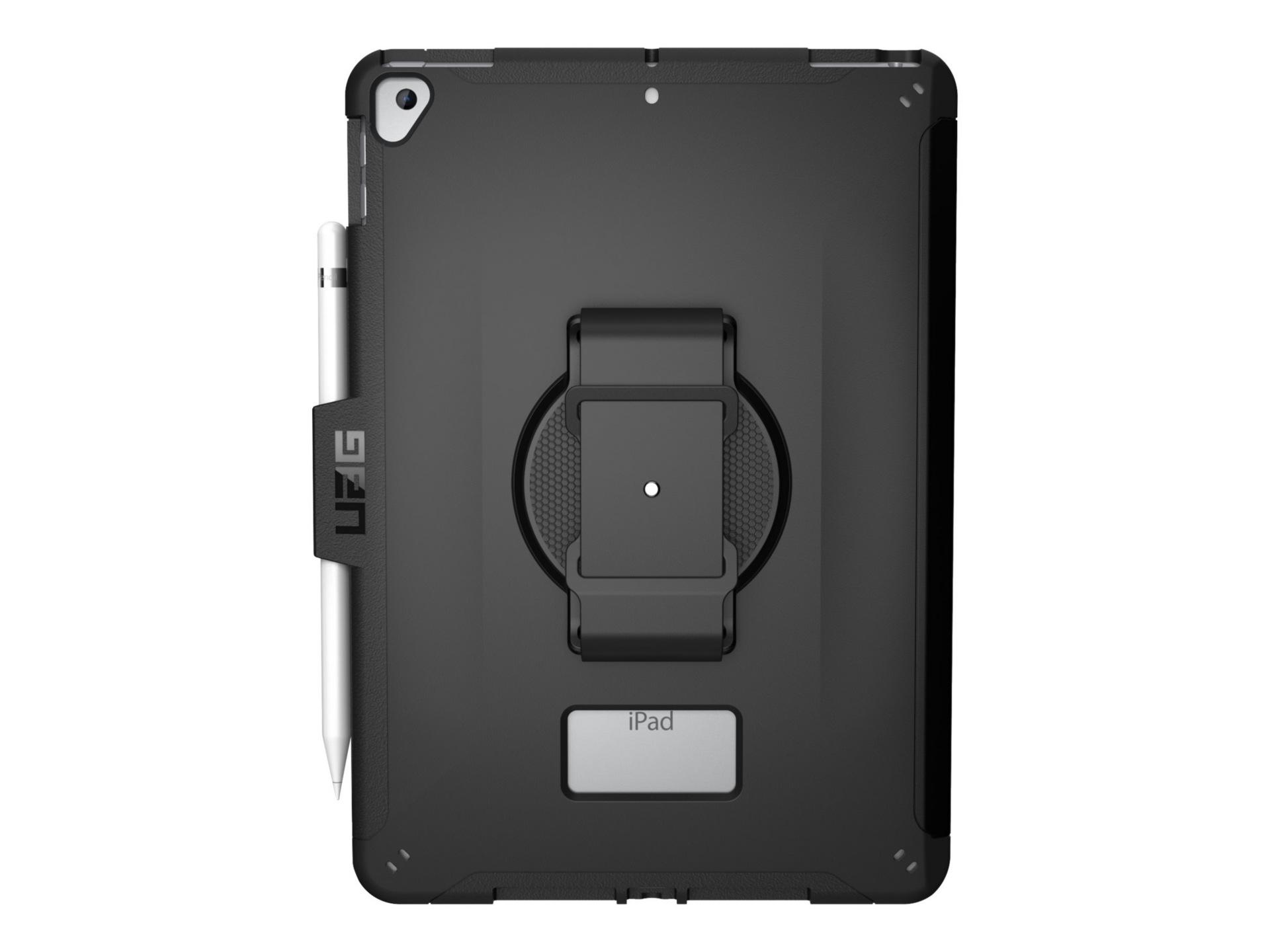 UAG Case for iPad 10.2-in (9/8/7 Gen, 2021/2020/2019) - Scout w/ Handstrap Black - back cover for tablet