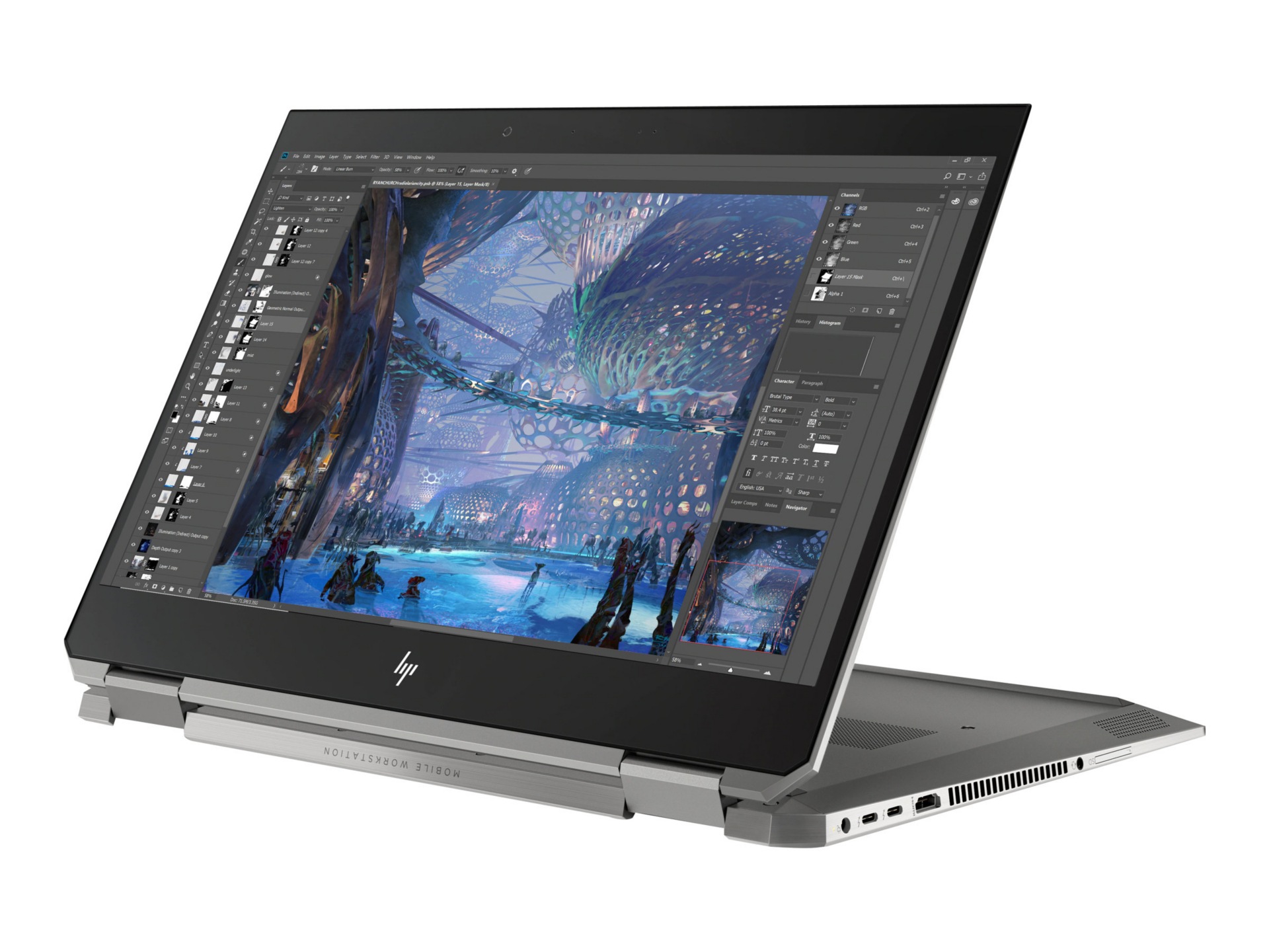 HP ZBook Studio x360 G5 Mobile Workstation - 15.6" - Core i9 9880H - 32 GB