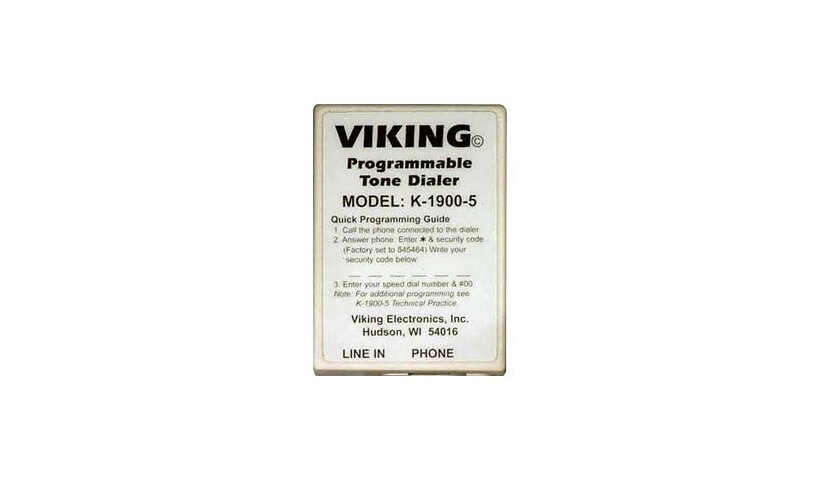 Viking K-1900-5 - Numéroteur téléphonique programmable