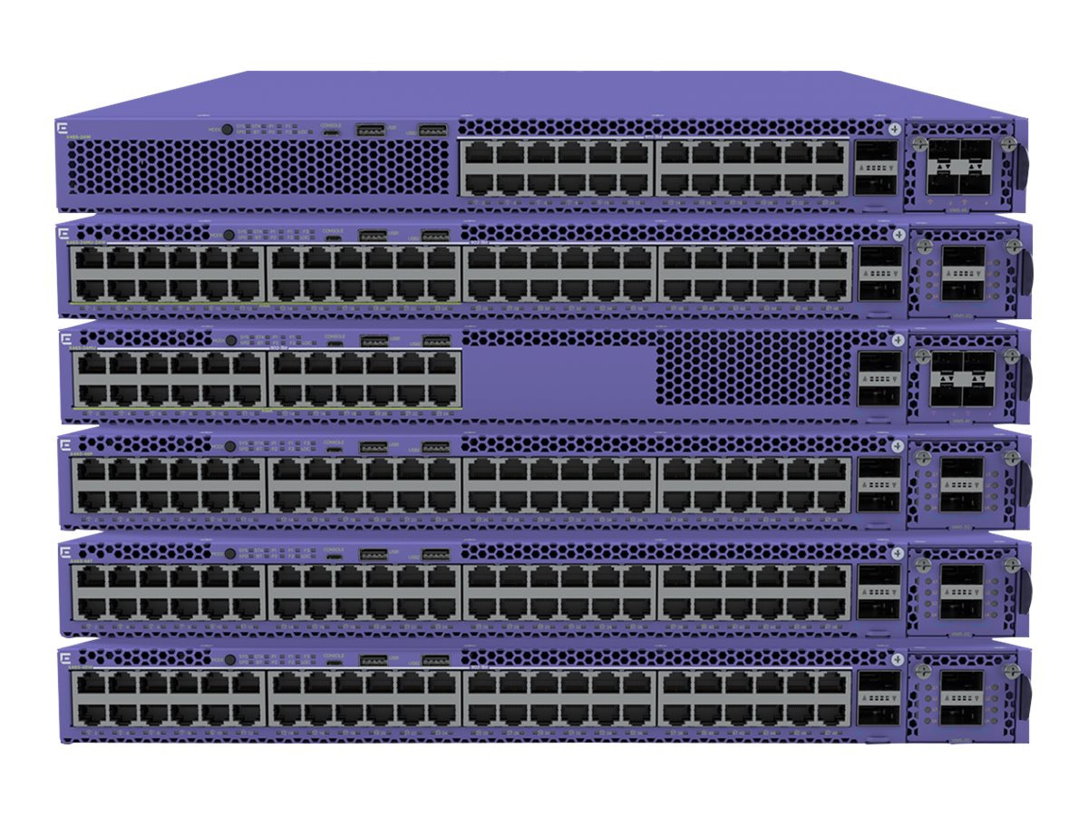Extreme Networks ExtremeSwitching X465 Series X465-24XE-B3 - Bundle - switch - 24 ports - managed - rack-mountable