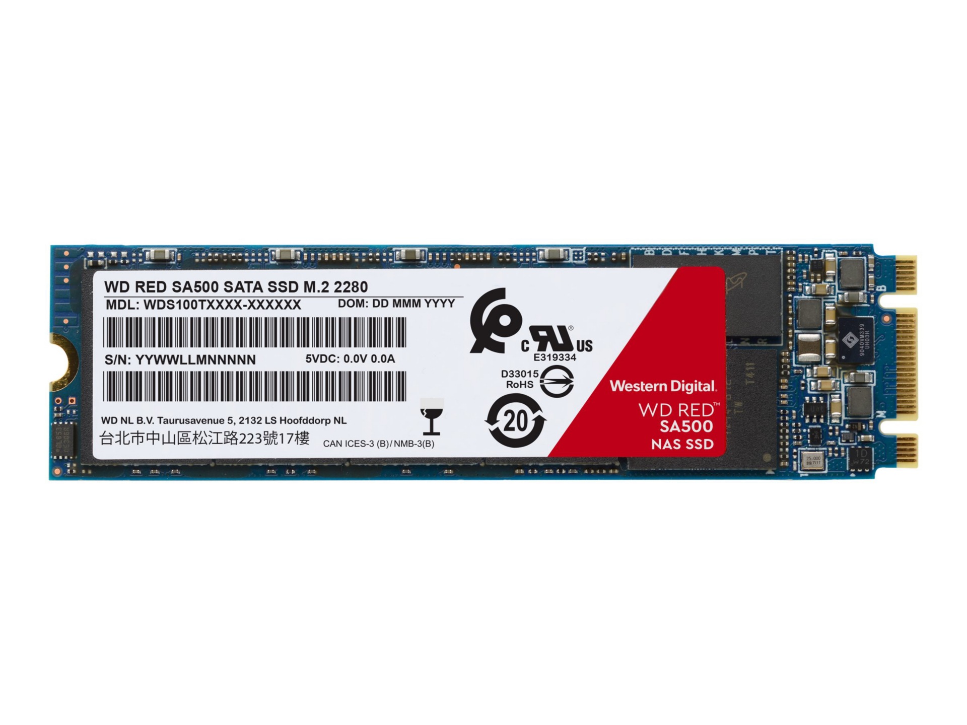 WD Red SA500 WDS200T1R0B - SSD - 2 TB - SATA 6Gb/s