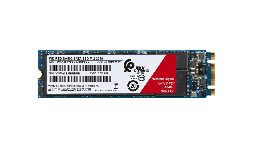 WD Red SA500 NAS SATA SSD WDS200T1R0B - SSD - 2 TB - SATA 6Gb/s