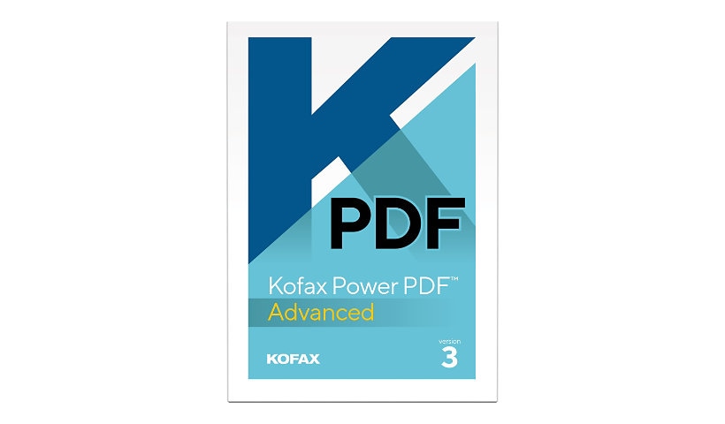 Kofax Power PDF Advanced (v. 3,0) - license - 1 user