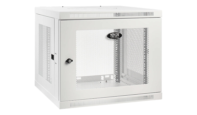 Tripp Lite Wallmount Rack Enclosure Cabinet 9U Switch Depth Deep White - rack enclosure cabinet - 9U