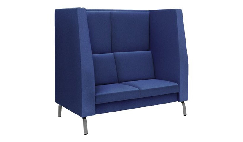 Spectrum High-Back Sofa with Shelf - Blue