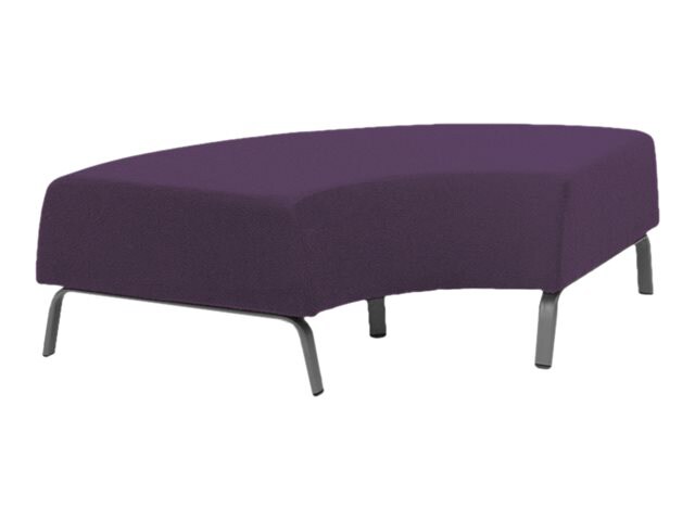 Spectrum MOTIV - bench ottoman - 90° curved - steel, foam, plywood, recycle
