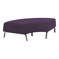 Spectrum MOTIV - bench ottoman - 90° curved - steel, foam, plywood, recycled polyester - gray