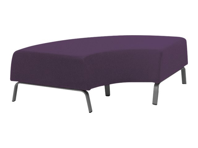 Spectrum MOTIV - bench ottoman - 90° curved - gray