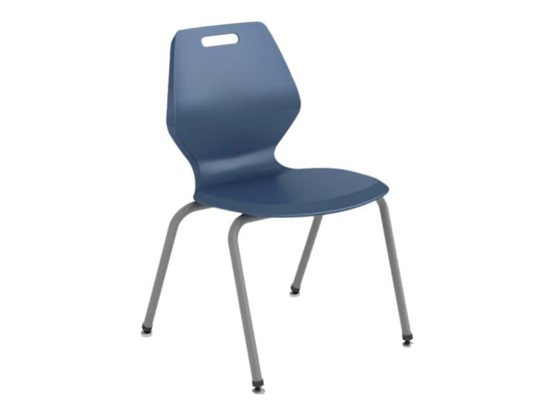 Spectrum READY - chair - injection molded polypropylene, 17 gauge steel - blue