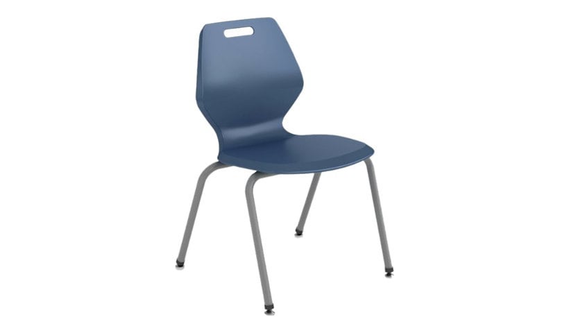 Spectrum READY - chair - 14 gauge steel, 11 gauge steel, injection molded polypropylene - red