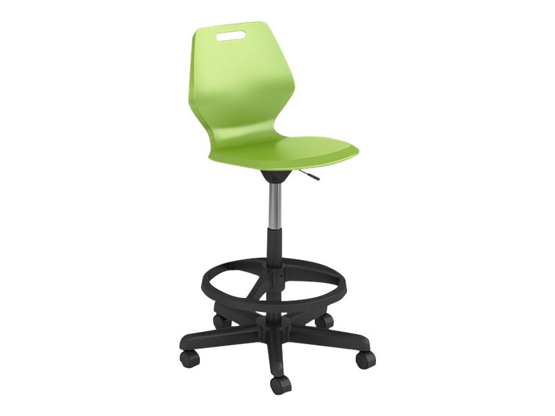 Spectrum READY - stool - polypropylene, 14 gauge steel - gray