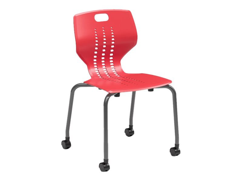 Spectrum EMOJI - chair - polypropylene, 14 gauge steel - gray