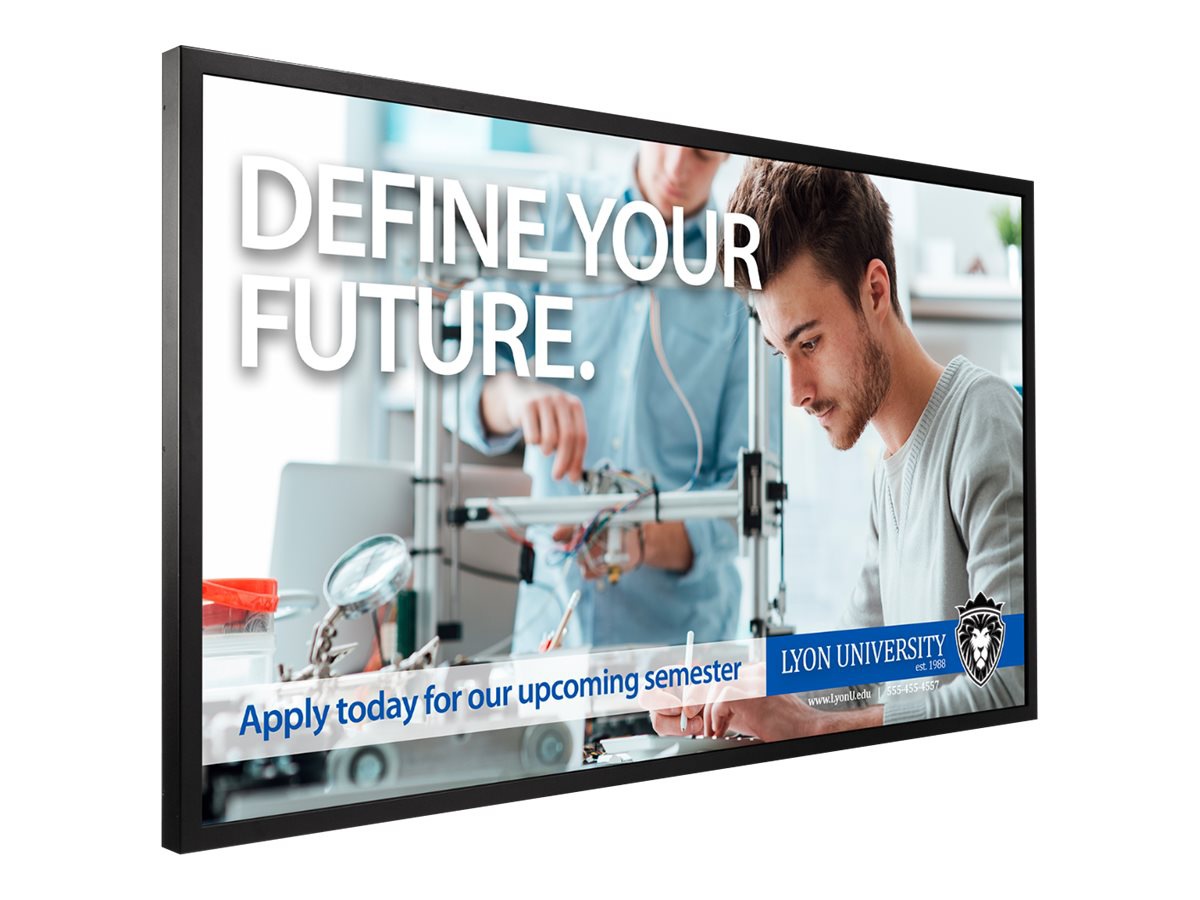 Planar QE9850-T QE Touch Series - 98" LED-backlit LCD display - 4K - for digital signage / interactive communication -