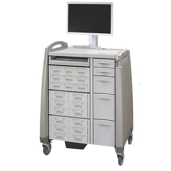 Capsa Healthcare ACMi 9-High Medication Cart with Automatic Relocking System