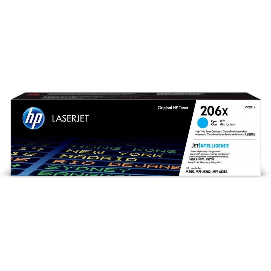 Perioperativ periode krone Kvinde HP 206X - High Yield - cyan - original - LaserJet - toner cartridge  (W2111X) - W2111X - Toner Cartridges - CDW.com